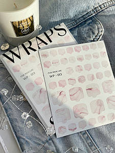 SLIDIZ Пленки для педикюра/WRAPS for pedicure WP013