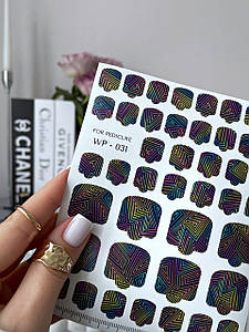 SLIDIZ Пленки для педикюра/WRAPS for pedicure WP031