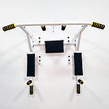 Турник з адаптивною спинкою (до 250 кг*) колода для будинку "3 в 1 Pro" потужний домашній настінний, фото 10