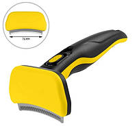 Гребінець-триммер для видалення підшерстка Bronzedog вигнутий (2007033024797)