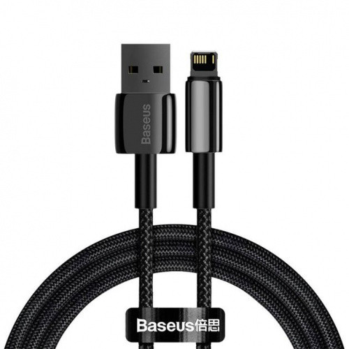 Кабель Baseus Tungsten Gold USB - Lightning 66W/2.4A/2m (CALWJ-A01) (Black)