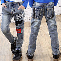 Джинси для хлопчиків весна-осінь 2838, Розмір 130