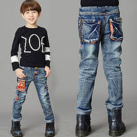 Джинси для хлопчиків в'язана кишеня 2839, Розмір 110