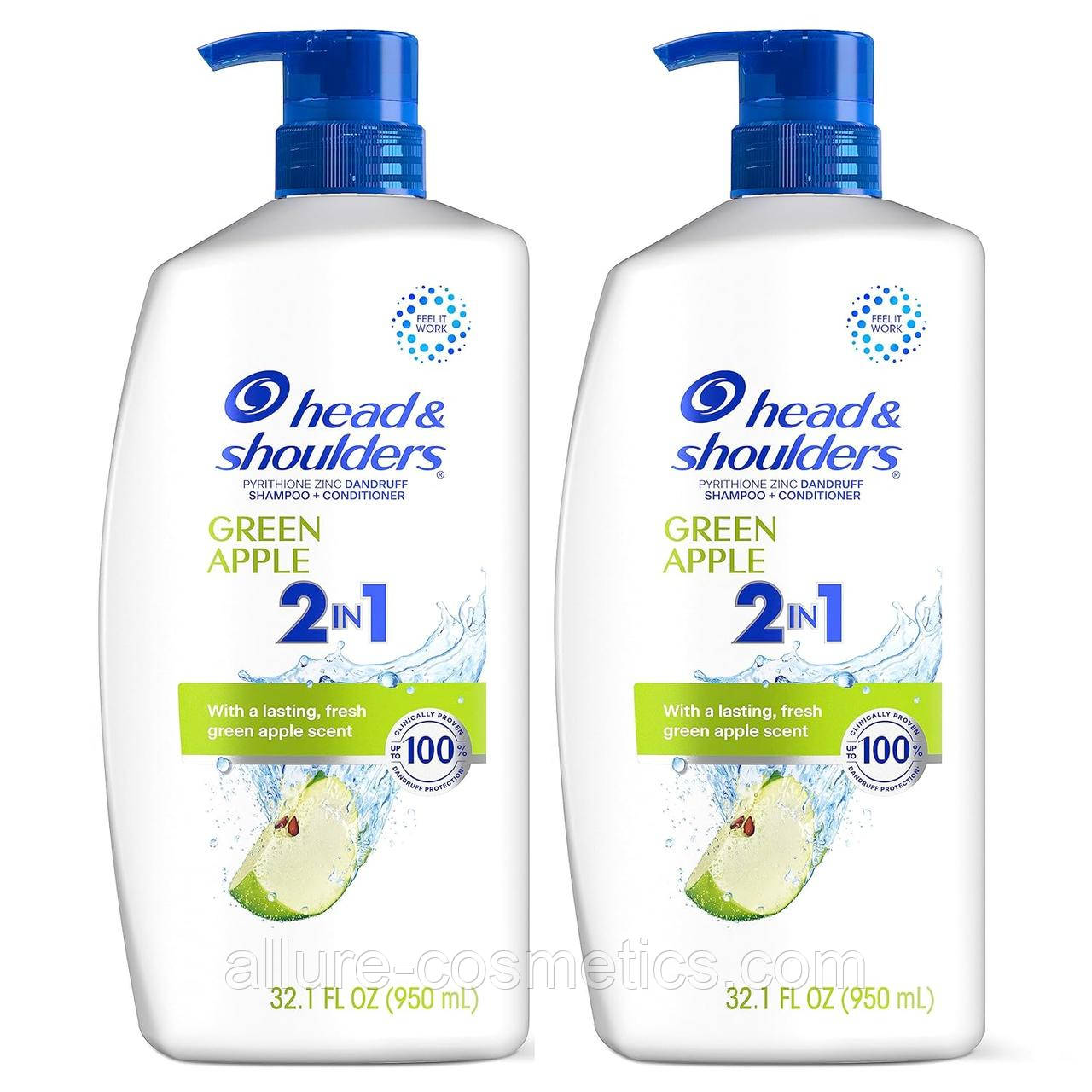 Шампунь кондиціоно проти лупи 2 в 1 Head & Shoulders 2 in 1 Green Apple 950 мл