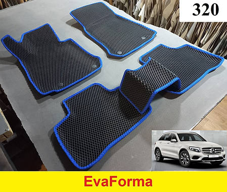 3D килимки EvaForma на Mercedes GLC-Class X253 '15-22, 3D килимки EVA, фото 1