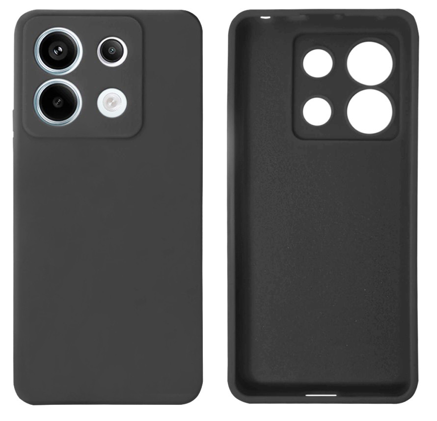 Чохол Silicone case Camera Protective для Xiaomi Redmi Note 13 4G (05) темно-сірий Dark grey