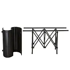 Складаний туристичний стіл 95×57×50 см у чохлі, чорний, фото 4