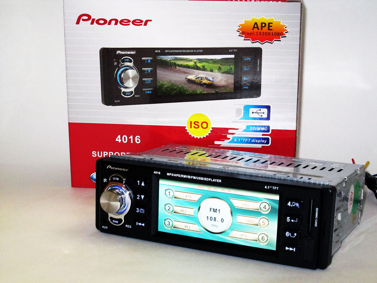 Автомагнітола 4016 — 4,1" TFT USB+SD DIVX/MP4/MP3