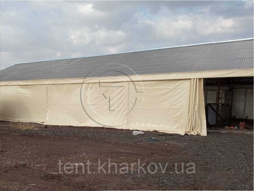ПВХ штора тентова стіна перегородка 4,0*10,0 м