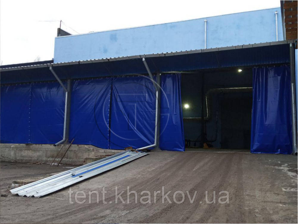 Штора тентова промислова 4,0*14,0 м, фото 1