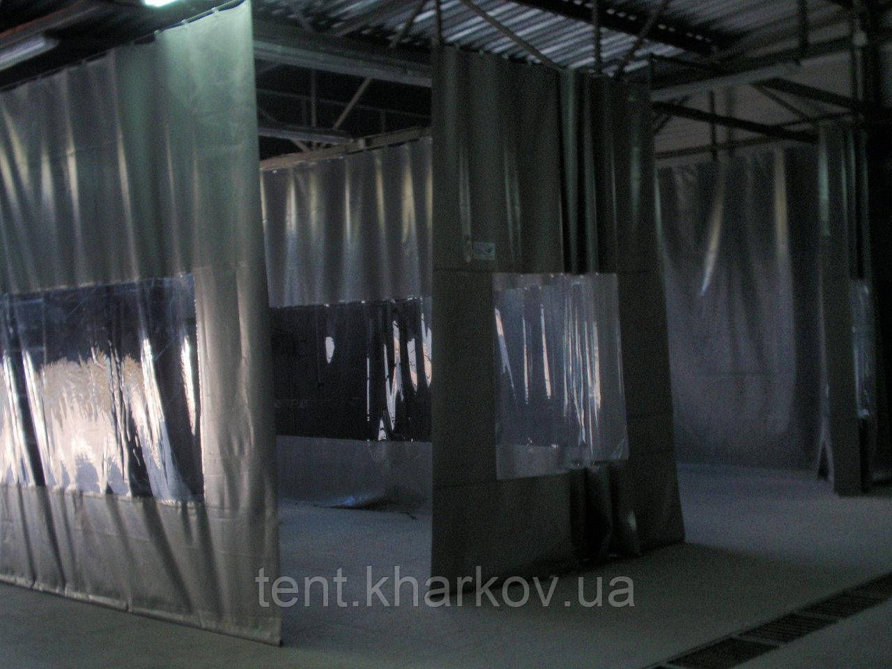 Штора ПВХ з прозорою вставкою 2,0*6,0 м, фото 1