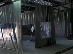 Штора ПВХ із прозорою вставкою 2,0*6,0 м