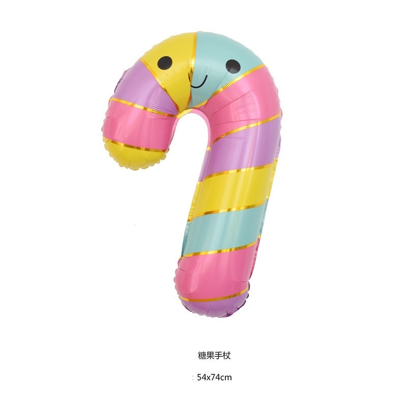 Фольгована кулька фігура Льодяник 54х74 см, фото 1