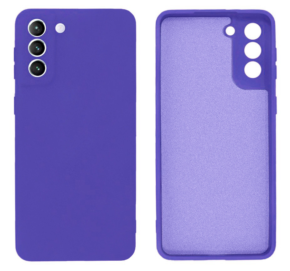 Чохол Silicone case Camera Protective для Samsung S21 Plus (07) фіолетовий Ultraviolet