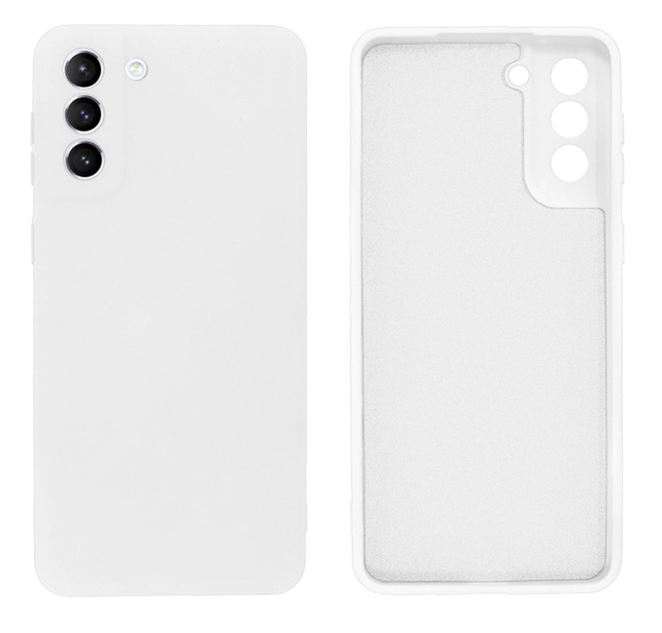 Чохол Silicone case Camera Protective для Samsung S21 Plus (09) білий White