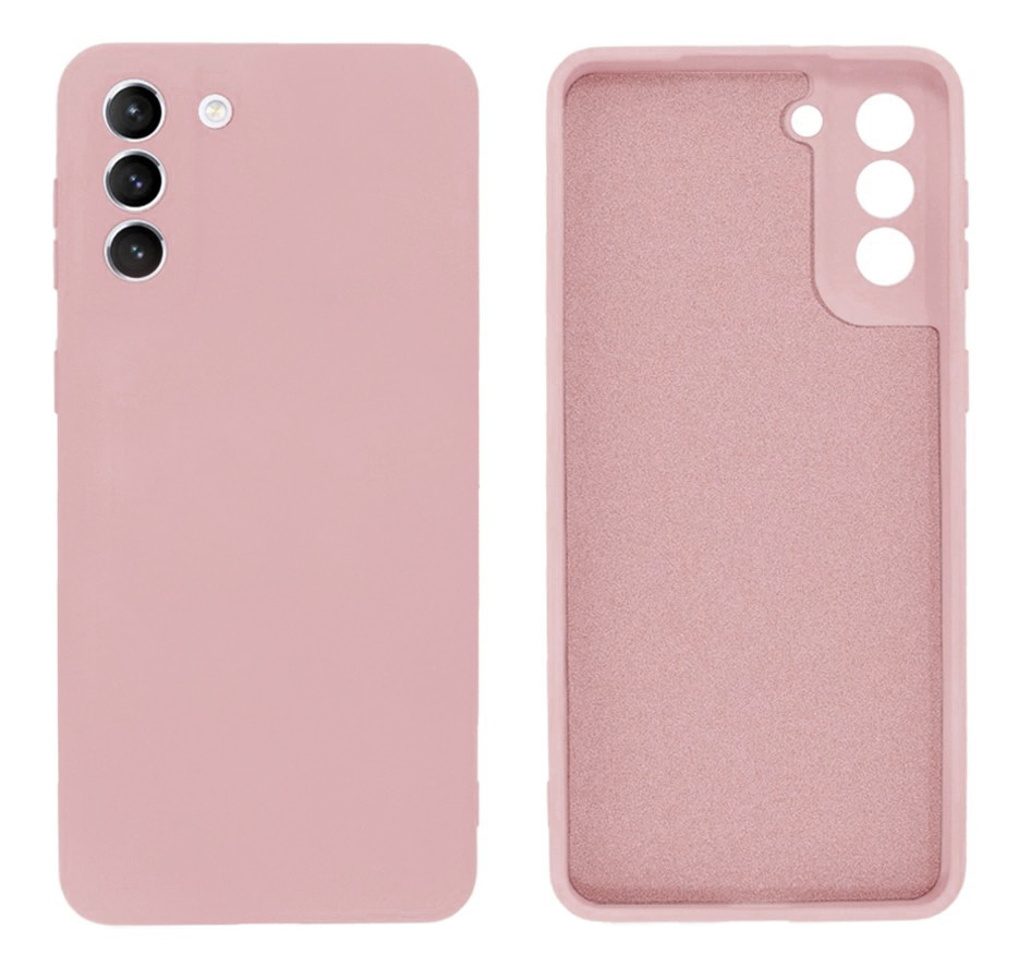Чохол Silicone case Camera Protective для Samsung S21 Plus (18) пудра Pink Sand