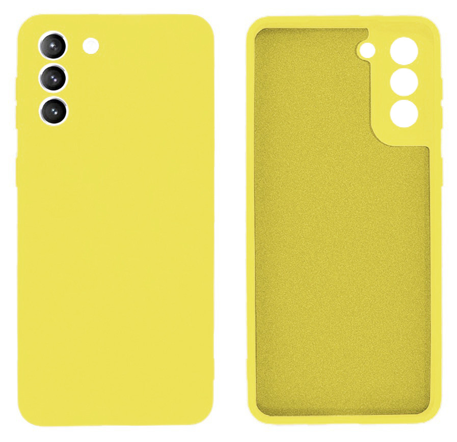 Чохол Silicone case Camera Protective для Samsung S21 Plus (20) жовтий Yellow