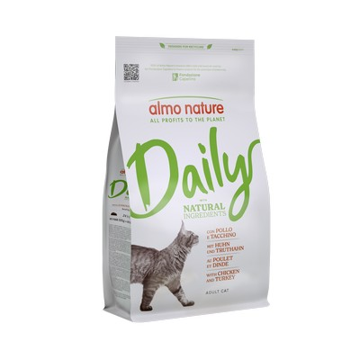 Сухий корм для котів Almo Nature (Альмо Натюр) Daily Cat з куркою та індичкою 1.2 кг
