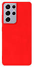 Чохол Silicone case Camera Protective для Samsung S22 Ultra (01) червоний Red, фото 2