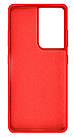 Чохол Silicone case Camera Protective для Samsung S22 Ultra (01) червоний Red, фото 3