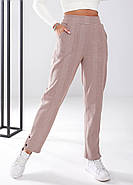 Штани з високою талією на гумці (р.42-56) твід, фото 2