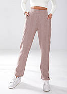 Штани з високою талією на гумці (р.42-56) твід, фото 3