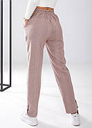 Штани з високою талією на гумці (р.42-56) твід, фото 4