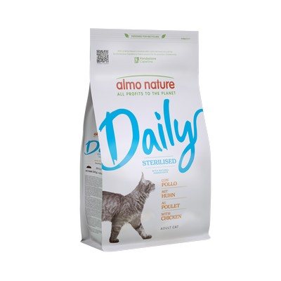 Сухий корм для стерилізованих котів Almo Nature (Альмо Натюр) Daily Cat Sterilised з куркою 1.2 кг