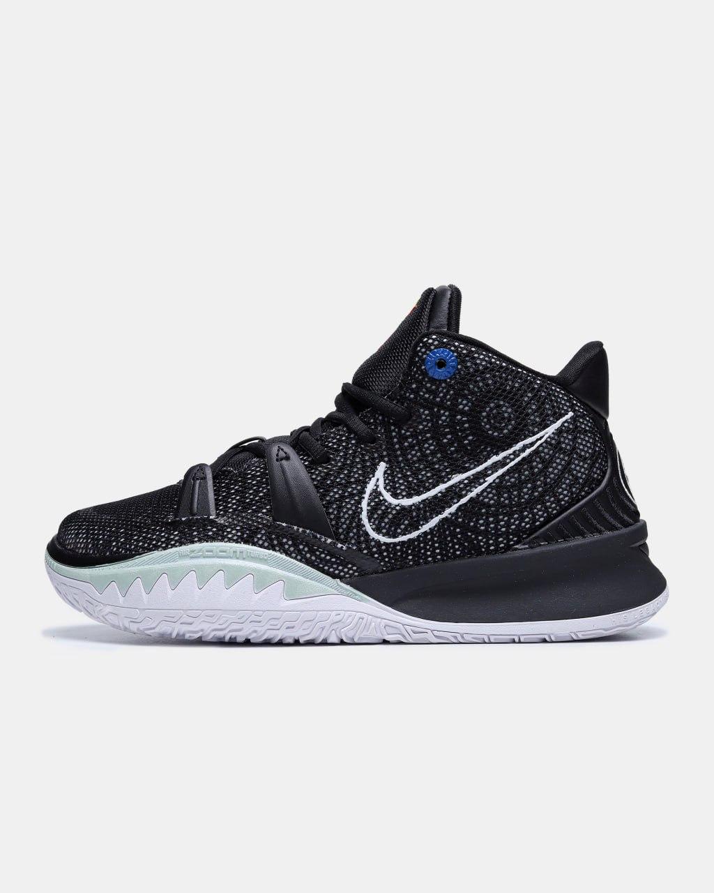 Чоловічі Кросівки Nike Kyrie 7 Brooklyn Black White / Найк Кайрі 7 Бруклін