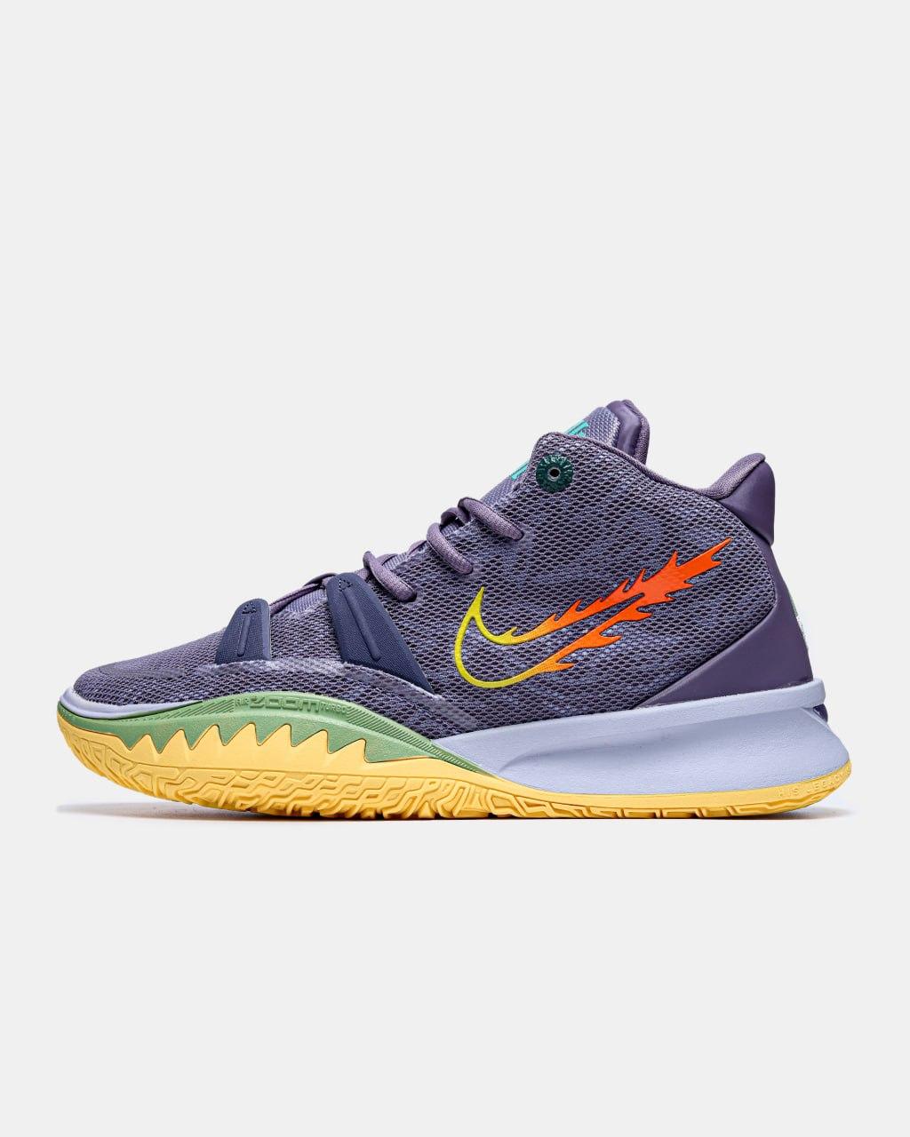 Чоловічі Кросівки Nike Kyrie 7 GS Daybreak Citron Purple / Найк Кайрі 7 ГС Дейбрік Цитрон