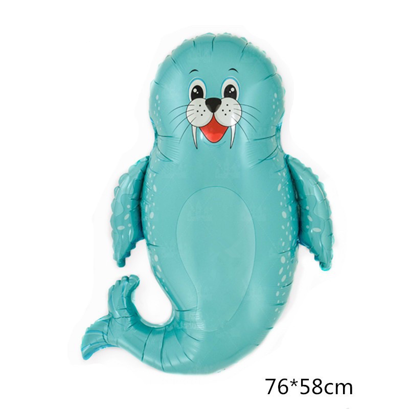 Фольгована кулька фігура Морський котик 76х58 см, фото 1