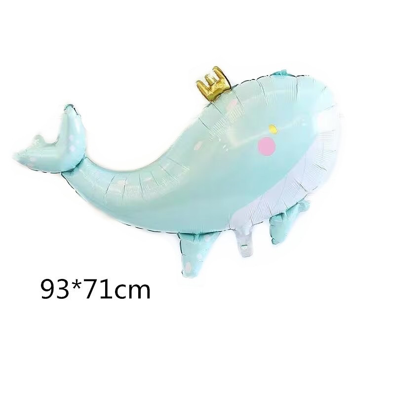 Фольгована кулька фігура Морський Кит 93х71 см, фото 1