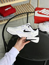 Чоловічі кросівки Nike M2K Tekno White Black Кеди Найк Текно шкіряні білі повсякденні демісезон В'єтнам, фото 4