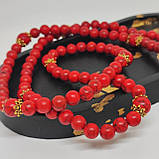 Чотки на 100 намистин з каміння говліту 10 мм і 8 мм, фото 3