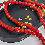 Чотки на 100 намистин з каміння говліту 10 мм і 8 мм, фото 4