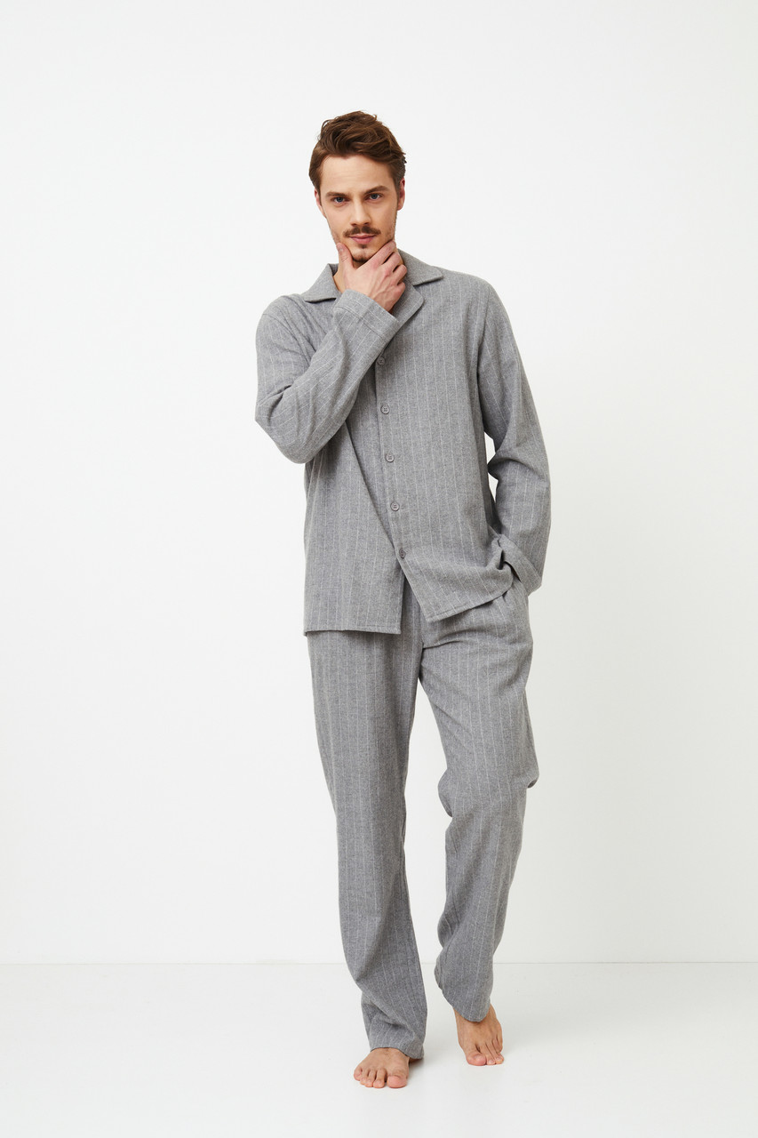 Aruelle Carl pajama long чоловіча піжама в клітку з кишенями, домашній чоловічий костюм