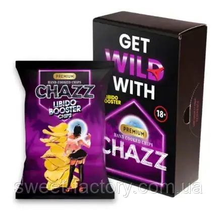 Чипсы Chazz Premium 18+ Get Wild With Libido Booster 50g: продажа