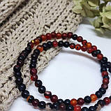 Подвійний браслет з каміння сардонікс, фото 2