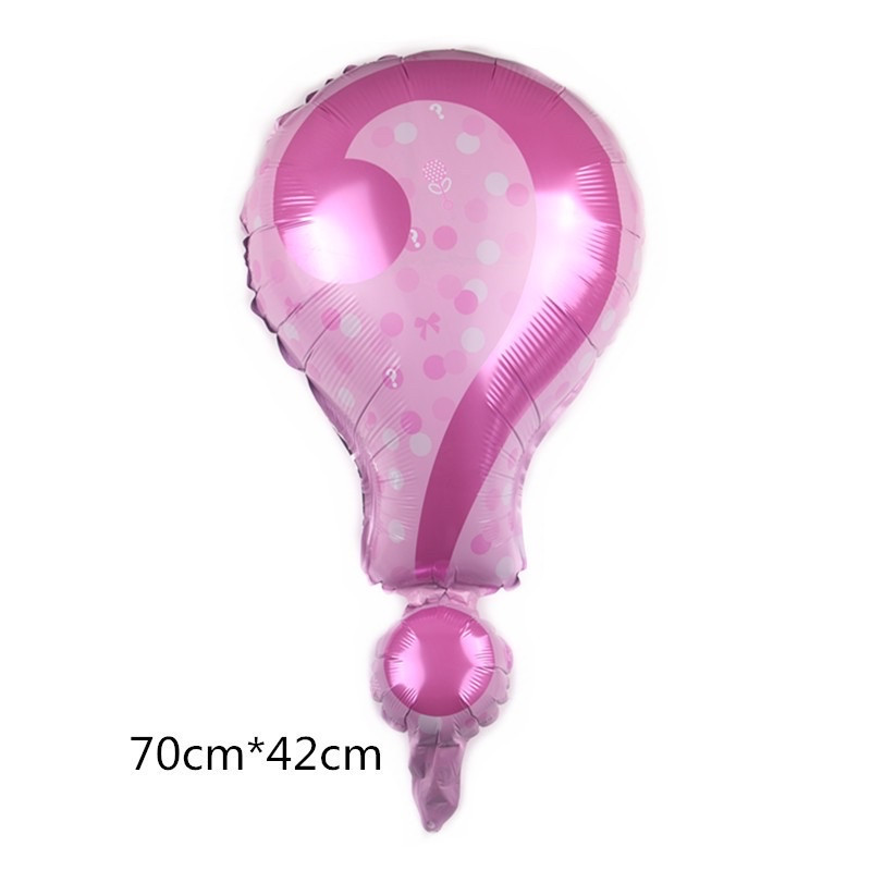 Фольгована кулька фігура Знак питання 70х42 см рожевий, фото 1