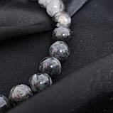 Браслет з вставкою Ніка з каменя лабрадорит на 24 намистини, фото 4