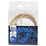 Гірлянда "Роса" 50 LED, біла, 5 метрів на USB, фото 2