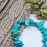 Браслет з каміння бірюза (імітація), фото 2