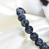 Браслет на 22 намистини з каміння 8 мм лабрадорит, фото 4