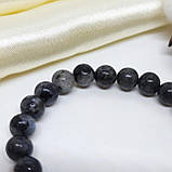 Браслет на 22 намистини з каміння 8 мм лабрадорит, фото 5