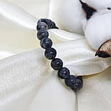 Браслет на 22 намистини з каміння 8 мм лабрадорит, фото 6