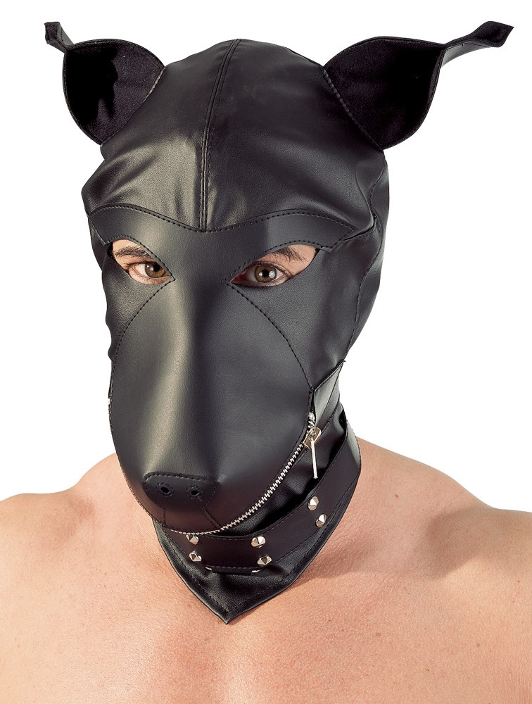 Маска собаки для БДСМ — 2490099 Fetish Collection Dog Mask Black, фото 1