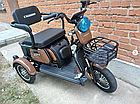 Електротрайк Електроскутер триколісний Crosser TR-1 600Вт Кроссер чорний, фото 8