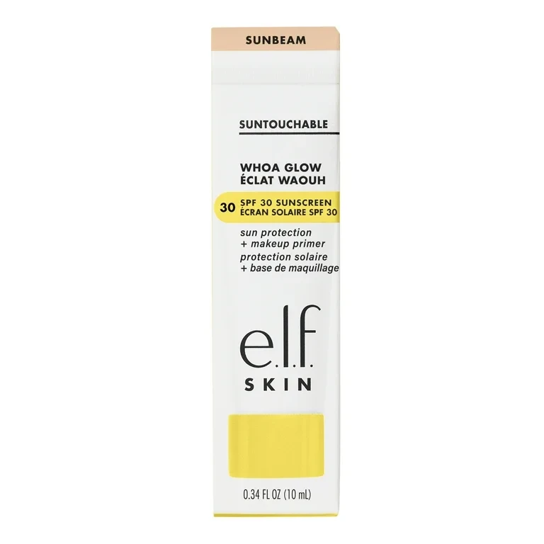 Сонцезахисний крем-праймер для обличчя з ефектом сяйва e.l.f. Suntouchable! Whoa Glow SPF 30 Sunbeam 50 мл