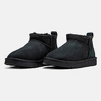 Зимові Черевики UGG Classic Ultra Mini Black / УГГ Класик Ультра Міні Чорні, фото 4