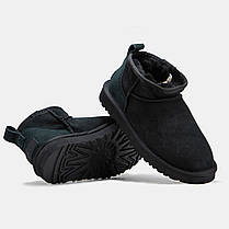 Зимові Черевики UGG Classic Ultra Mini Black / УГГ Класик Ультра Міні Чорні, фото 6
